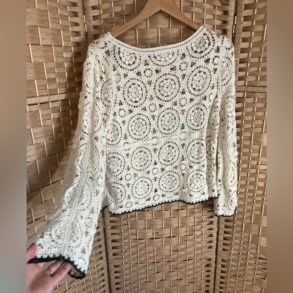 Boho Crochet Cotton Top - Picture 3 of 6